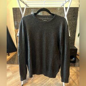 Men's Charcoal Gray Sweater Cashmere